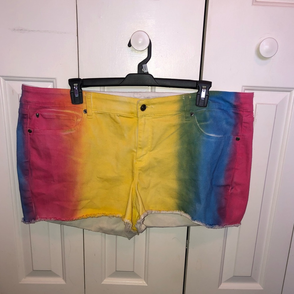 Rainbow Short Shorts